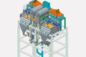  1 Einbau der alljig®-Setzmaschinen in La Parilla • Installation of the alljigs® in La Parilla 