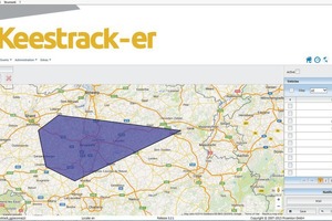  4	Die „Geo-Fence“-Funktion legt genaue Einsatzstandorte für Brech- und Siebanlagen fest The geo-fence tool clearly defines operation areas for screens and crushers 