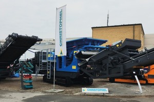  1 Powerscreen, CityEquip, Portafill, RM und Telestack stellen mit Christophel aus • Powerscreen, CityEquip, Portafill, RM and Telestack co-exhibit with Christophel 