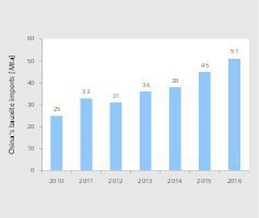  16	Bauxit-Importe Chinas • China’s bauxite imports 