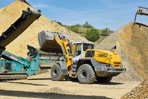  Die neuen Radlader L 580 XPower® überzeugen bei Willy Dohmen mit geringem Verbrauch und hoher ZuverlässigkeitThe new L 580 XPower® wheel loaders have made an impression at Willy Dohmen with their low consumption and high reliability 