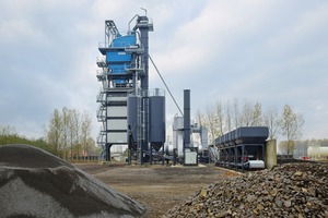  3	Anlage mit einem 3 t-Mischer und einer Mischleistung von bis zu 240 t/h und einem Verladesilo von 109 t  Plant with a 3 t mixer, a mixing capacity of up to 240 t/h and a mixed material storage silo of 109 t 