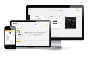  1	Zustand der Fördergurte jederzeit im Blick: Das Online-Portal ContiPlus ist als App und als Website verfügbar • Continuous monitoring of the conveyor belts’ condition: the ContiPlus online portal is available as an app and a website 