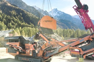  3 DUPLEX-Umbau – Wechsel von R1100DS Prallbrecher auf R1200D Backenbrecher innerhalb weniger Stunden • DUPLEX exchange – from R1100DS impact crusher to R1200D jaw crusher within a few hours 