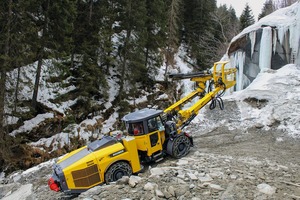  1	Das Einsatzgebiet des Boomer E1C DH im Steinbruch der Truffer AG • Boomer E1C DH’s field of application in the quarry of the Truffer AG 