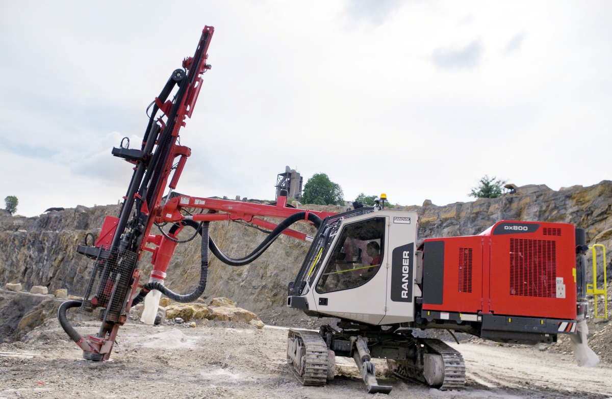 Sandvik drill rig technology in operation at the mining of