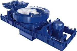  7 Rotorschleuderbrecher (RSMX) mit Sandbettgehäuse • Rotor centrifugal crusher (RSMX) with rock shelf housing 