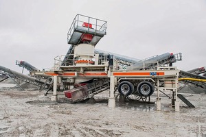  21 Beispiel für die radmobile Anlage von Metso • Example of Metso’s portable plant  