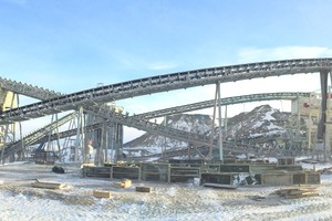  Brech- und Siebanlage in einer kasachischen Kupfermine • Crushing and screening plant in a Kazakh copper mine 