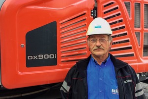  5 Klaus Berge hat durch seine Investition das erste Außenhammer-Bohrgerät Ranger DX900i in der deutschen Einsatzpraxis platziert Klaus Berge has, through his investment, placed the first top hammer drill rig Ranger DX900i into German operational practice 