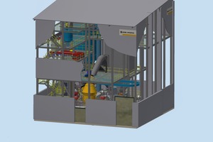  Aufstellungsplanung mit Pfeiffer MVR 1800 C-4Plant arrangement drawing with Pfeiffer MVR 1800 C-4 