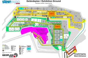  The current space allocation for steinexpo 2020: Many spaces have already been booked or reserved 