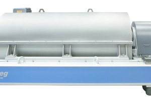  1 The Flottweg decanter Z92 is one of the largest horizontal centrifuges and, thanks to its high throughput, is ideal for use in mining 