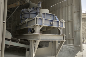  The rotor impact mill from BHS-Sonthofen is at the core of the sand processing system. 