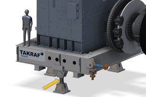  6 Motor adjustment using eccentrics and spindles 