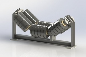  1 Belt conveyor rollers of a belt conveyor system 