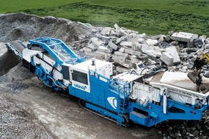  2 The 80-tonne crusher is equipped with a 3-m screen for prescreening, a fuel-efficient Scania diesel engine and double air separation 