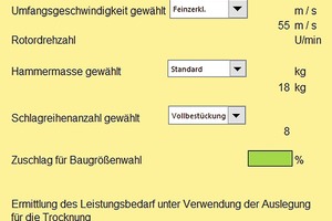  1 Fall 1 –&nbsp; Die Trocknung bestimmt die Baugröße  