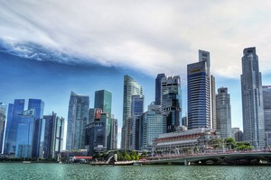  2 In den Hochhäusern von Singapur sind Unmengen von Beton verbaut. Aber ohne Sand, kein Beton Singapore’s skyscrapers contain vast amounts of concrete. But without sand, there is no concrete 