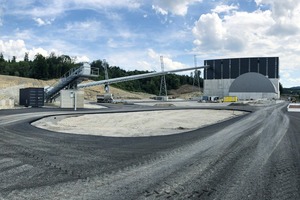  3 Rear view of the new gravel plant with storage yard 