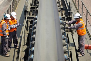  1 Conveyor service should be performed only when the belt is properly locked, tagged, blocked and tested 