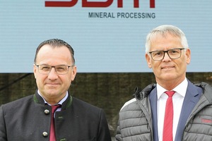  Die Geschäftsführung der SBM Mineral Processing mit Ing. Reinhard Haider (li.) und DI Erwin Schneller  