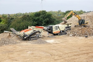  2 The Lokotrack Urban&nbsp;LT106 mobile jaw crusher provided by Metso Outotec and the Lokotrack&nbsp;ST2.3 screening unit from Fischer-Jung, which is also track-mounted, at the Bohnen landfill site in Straßfeld 