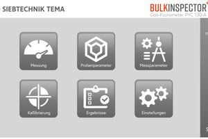  Für die Steuerung des Gerätes steht dem Anwender ein Tablet mit der BULKINSPECTOR App zu Verfügung 