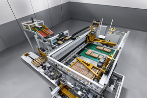  4 The BEUMER paletpac high-capacity layer palletiser palletises 5500 bags per hour in a flexible, precise and stable way 