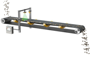  <div class="bildtext">1	Using 2D radar and ultrasonic technologies, Conti Load Sense scans the material and the conveyor belt from different angles</div> 