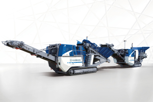 4	High performance individually or as a team: the cone crusher MOBICONE MCO 90(i) EVO2 and the jaw crusher MOBICAT MC 110(i) EVO2 from Kleemann 