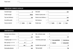  2	The first stage of any belt selection should involve the use of a belt calculation program overseen by a professional conveyor belt engineer 