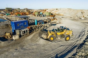 1	Aerial view of Galaxy Resources Mt Cattlin mine in Western Australia 