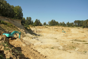  1	The open pit area at the Rauscheröd sand and gravel plant is currently around 7 ha 