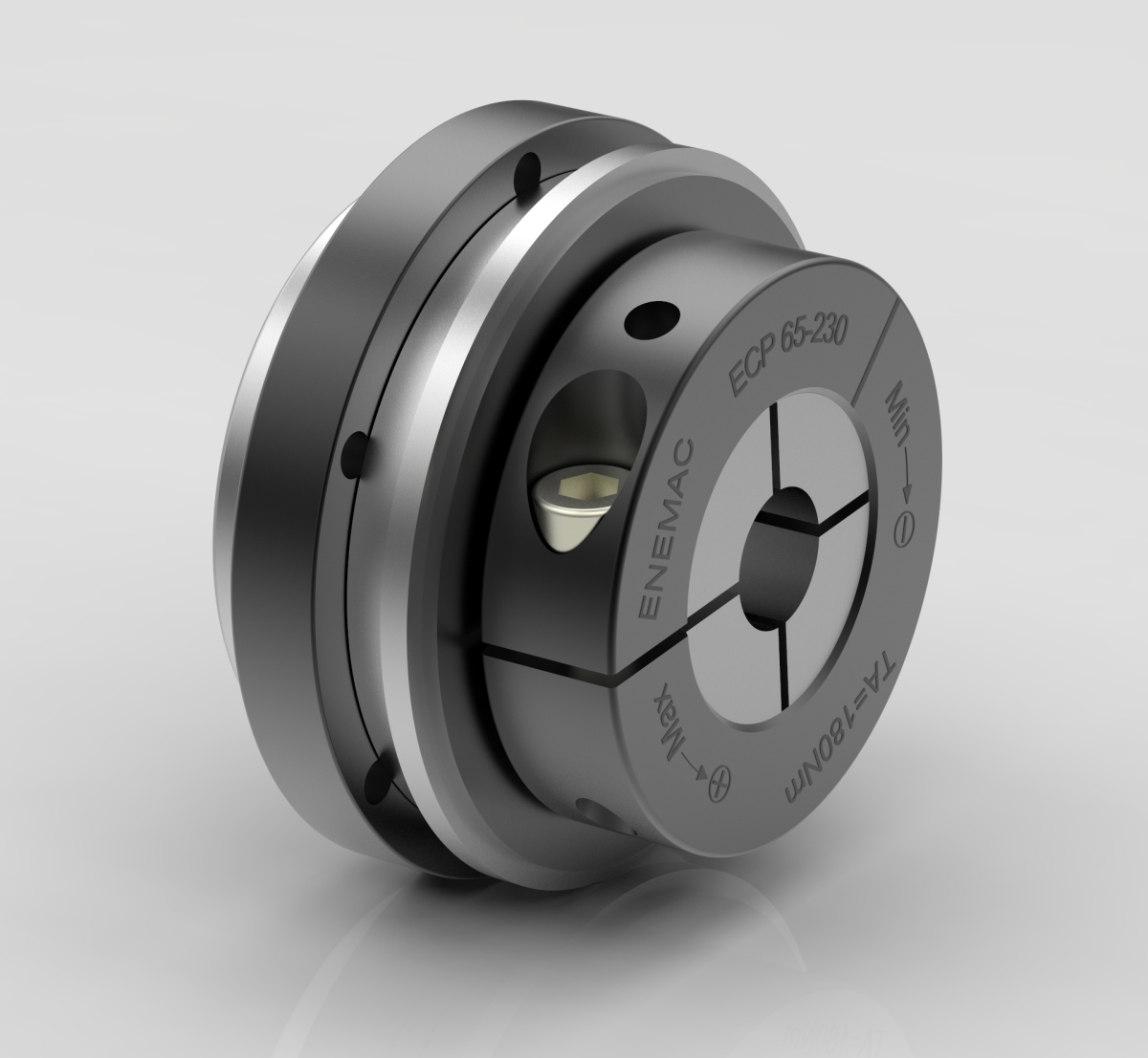Torque limiter ECP for indirect drives with integrated ball bearing