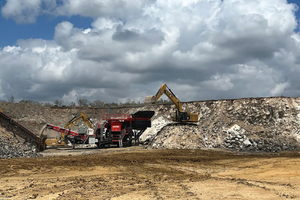  2	Für die Aufbereitung von Zuschlagstoffen setzt Colorado Materials bereits seit einigen Jahren Sandvik-Backenbrecher in einer stationären Anwendung ein  