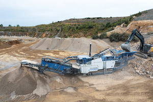  1	The MOBIREX MR 130i PRO impresses in Oetelshofen with a high throughput in limestone 