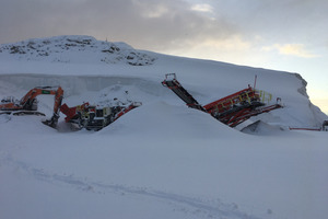 3	The Sandvik mobile units were fitted with an arctic package 