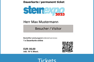  4	As of now, steinexpo tickets can be purchased in the official ticket shop 