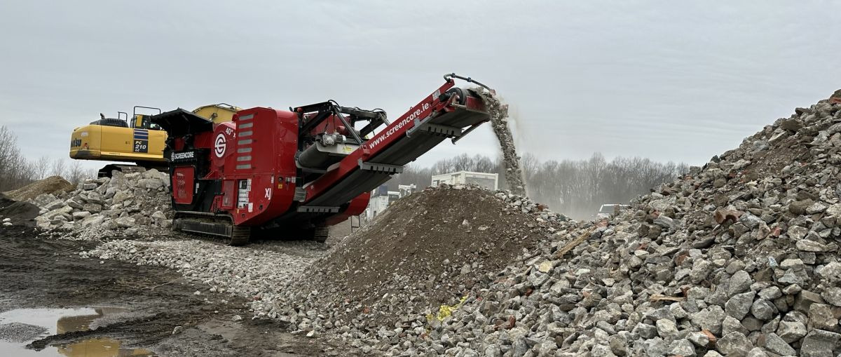 Screencore presented the new track-mounted jaw crusher XJ