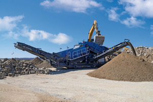  The MSS 802(i) EVO impresses with a feed capacity of up to 500 t/h. 