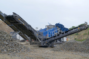  The screen for coarse elements in use in natural stone and in recycling. 