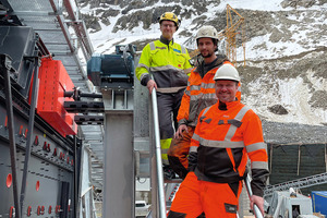  3	The SANDVIK team (from top to bottom): Antti Rautamie, Fabio Bürgler and Dominik Böhm 