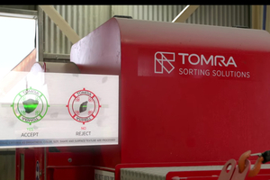  3	The TOMRA XRT sorter, installed in 2016 as a stand-alone unit can process additional criteria as brightness, color, size, shape and surface texture 