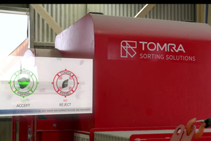  3	The TOMRA XRT sorter, installed in 2016 as a stand-alone unit can process additional criteria as brightness, color, size, shape and surface texture 