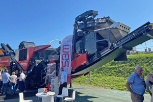  1	The new SBM REMAX 600 large impact crusher was presented for the first time in series production at the MATEXPO stand of the Belgian SBM dealer Pols 