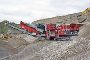  1	Since spring 2023, the SBM REMAX 400 has been used at the Moosleitner gravel works in Saaldorf for the production of qualified sub-base materials from wall gravel 