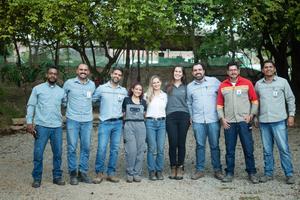  5 	Die Teams von Terra Goyana und STEINERT arbeiten gemeinsam an dieser Pilotanlage und analysieren Verbesserungen und zukünftige Schritte 