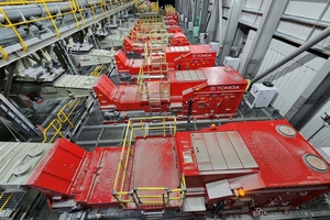  4 	Im Einsatz sind 10 Sortierer – 4 TOMRA XRT COM TER für feine Partikel, 3 TOMRA XRT COM2.0 für mittelgroße Partikel und 3 TOMRA PRO Primary Color für Grobfraktionen 