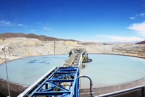  	A DELKOR High-Density Thickener installed in Peru with a 60 m diameter, similar to the equipment being supplied for Talabre 